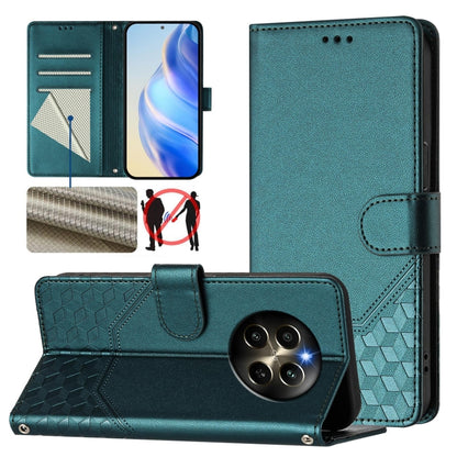 Honeycomb Embossing RFID Leather Phone Case, For Realme Note 50 4G Global / C51 / C53, For Realme 12 Pro 5G / 12 Pro+ 5G Global, For Realme C67 4G Global, For Realme 11 5G Global / 11x 5G / C67 India