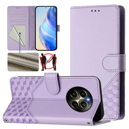 Honeycomb Embossing RFID Leather Phone Case, For Realme Note 50 4G Global / C51 / C53, For Realme 12 Pro 5G / 12 Pro+ 5G Global, For Realme C67 4G Global, For Realme 11 5G Global / 11x 5G / C67 India