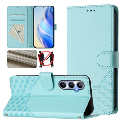 Honeycomb Embossing RFID Leather Phone Case, For Realme 11 4G Global, For Realme GT3  / GT5 240W, For Realme Narzo 60 Pro, For Realme C65 4G Global
