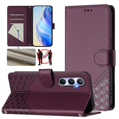 Honeycomb Embossing RFID Leather Phone Case, For Realme 11 4G Global, For Realme GT3  / GT5 240W, For Realme Narzo 60 Pro, For Realme C65 4G Global