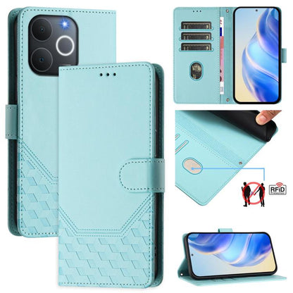 Honeycomb Embossing RFID Leather Phone Case, For Realme 16 Pro 5G Global, For Realme C71 4G India / Note 70 4G, For Realme C85 5G / 15x 5G India, For Realme P4 Pro 5G