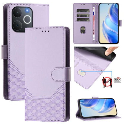Honeycomb Embossing RFID Leather Phone Case, For Realme 16 Pro 5G Global, For Realme C71 4G India / Note 70 4G, For Realme C85 5G / 15x 5G India, For Realme P4 Pro 5G