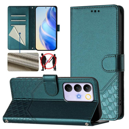 Honeycomb Embossing RFID Leather Phone Case, For Realme 16 Pro 5G Global, For Realme C71 4G India / Note 70 4G, For Realme C85 5G / 15x 5G India, For Realme P4 Pro 5G
