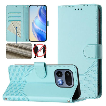 Honeycomb Embossing RFID Leather Phone Case, For Realme 16 Pro 5G Global, For Realme C71 4G India / Note 70 4G, For Realme C85 5G / 15x 5G India, For Realme P4 Pro 5G