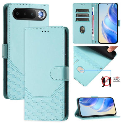 Honeycomb Embossing RFID Leather Phone Case, For Realme Note 80 4G Global, For Realme C83 5G India, For Realme 16 5G Global, For Realme 16 Pro+ 5G Global