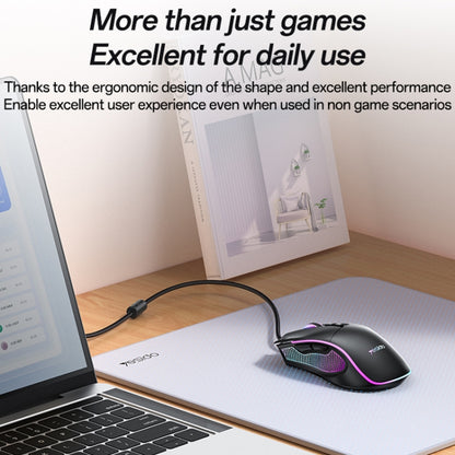Yesido KB20 USB 7200DPI RGB Wired Mouse, KB20