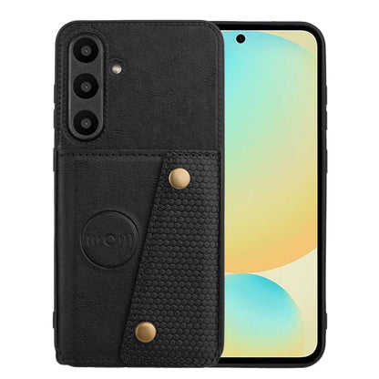 Double Buckle Card Slots Magnetic Phone Case, For Samsung Galaxy S25 Ultra 5G, For Samsung Galaxy S24 FE 5G