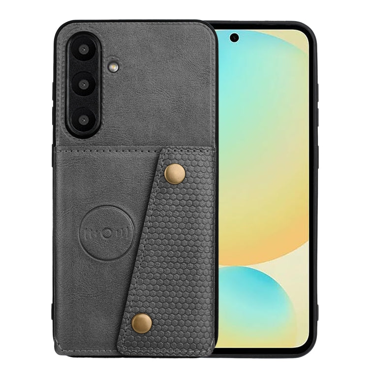 Double Buckle Card Slots Magnetic Phone Case, For Samsung Galaxy S25 Ultra 5G, For Samsung Galaxy S24 FE 5G
