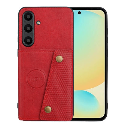Double Buckle Card Slots Magnetic Phone Case, For Samsung Galaxy S25 Ultra 5G, For Samsung Galaxy S24 FE 5G