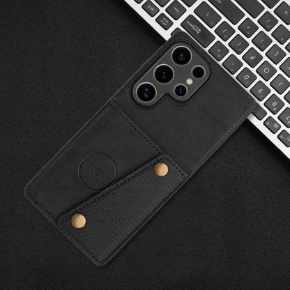 Double Buckle Card Slots Magnetic Phone Case, For Samsung Galaxy S25 Ultra 5G, For Samsung Galaxy S24 FE 5G