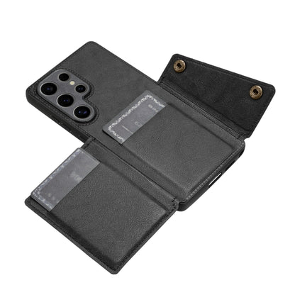 Double Buckle Card Slots Magnetic Phone Case, For Samsung Galaxy S25 Ultra 5G, For Samsung Galaxy S24 FE 5G