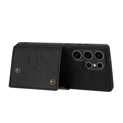 Double Buckle Card Slots Magnetic Phone Case, For Samsung Galaxy S25 Ultra 5G, For Samsung Galaxy S24 FE 5G