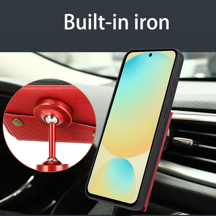 Double Buckle Card Slots Magnetic Phone Case, For Samsung Galaxy S25 Ultra 5G, For Samsung Galaxy S24 FE 5G