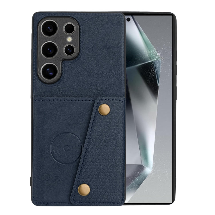 Double Buckle Card Slots Magnetic Phone Case, For Samsung Galaxy S25 Edge 5G, For Samsung Galaxy S25 5G, For Samsung Galaxy S25+ 5G, For Samsung Galaxy S25 Ultra 5G