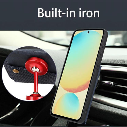 Double Buckle Card Slots Magnetic Phone Case, For Samsung Galaxy S25 Edge 5G, For Samsung Galaxy S25 5G, For Samsung Galaxy S25+ 5G, For Samsung Galaxy S25 Ultra 5G