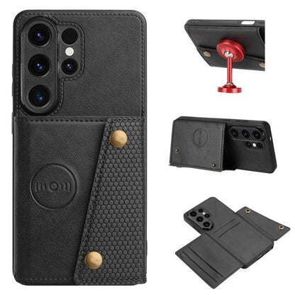 Double Buckle Card Slots Magnetic Phone Case, For Samsung Galaxy S26+ 5G, For Samsung Galaxy S26 Ultra 5G, For Samsung Galaxy S26 5G, For Samsung Galaxy S25 FE 5G