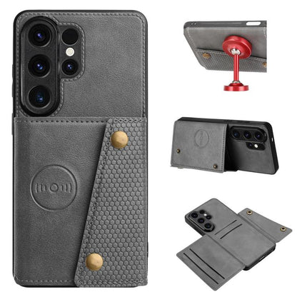 Double Buckle Card Slots Magnetic Phone Case, For Samsung Galaxy S26+ 5G, For Samsung Galaxy S26 Ultra 5G, For Samsung Galaxy S26 5G, For Samsung Galaxy S25 FE 5G