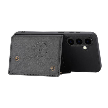 Double Buckle Card Slots Magnetic Phone Case, For Samsung Galaxy S26+ 5G, For Samsung Galaxy S26 Ultra 5G, For Samsung Galaxy S26 5G, For Samsung Galaxy S25 FE 5G