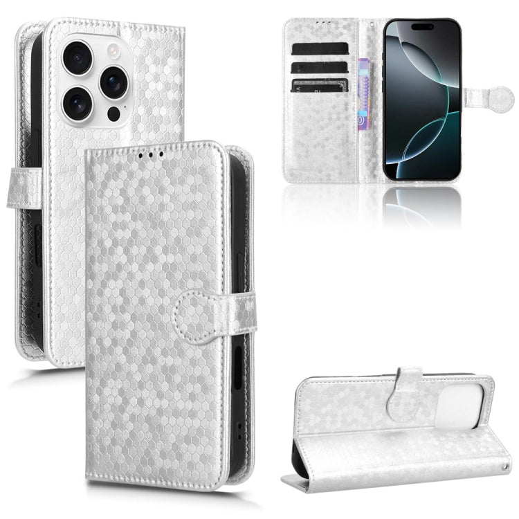 Honeycomb Dot Texture Leather Phone Case, For iPhone Air, For iPhone 16 Pro Max, For iPhone 16 Pro, For iPhone 16 Plus