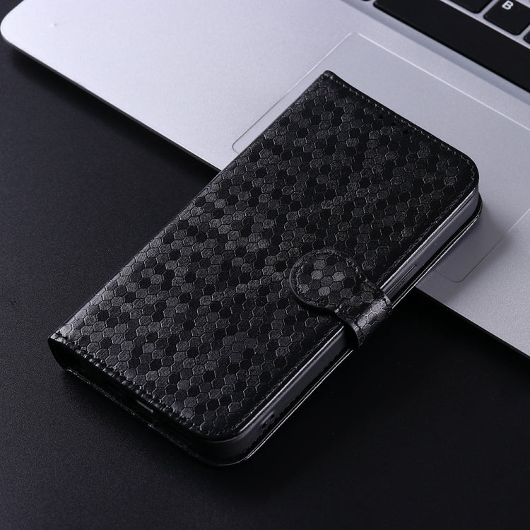 Honeycomb Dot Texture Leather Phone Case, For iPhone 16, For iPhone 15 Pro Max, For iPhone 15 Pro, For iPhone 15 Plus