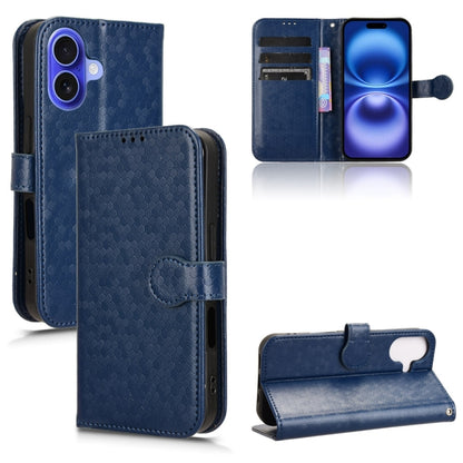 Honeycomb Dot Texture Leather Phone Case, For iPhone 16, For iPhone 15 Pro Max, For iPhone 15 Pro, For iPhone 15 Plus