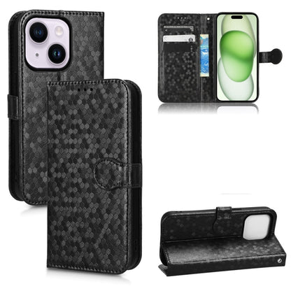 Honeycomb Dot Texture Leather Phone Case, For iPhone 16, For iPhone 15 Pro Max, For iPhone 15 Pro, For iPhone 15 Plus