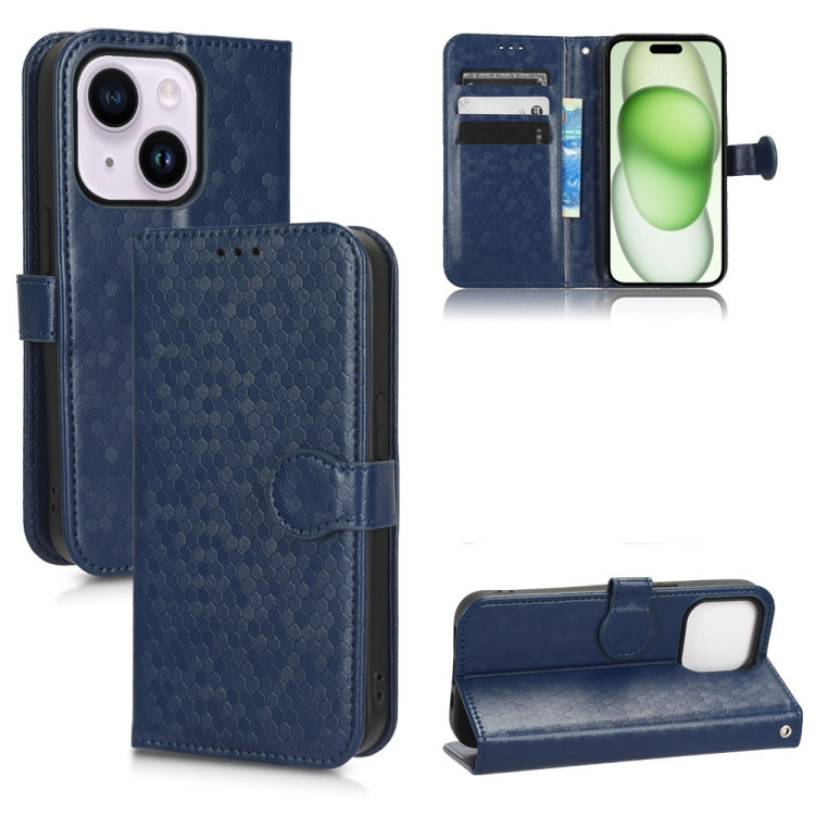 Honeycomb Dot Texture Leather Phone Case, For iPhone 16, For iPhone 15 Pro Max, For iPhone 15 Pro, For iPhone 15 Plus
