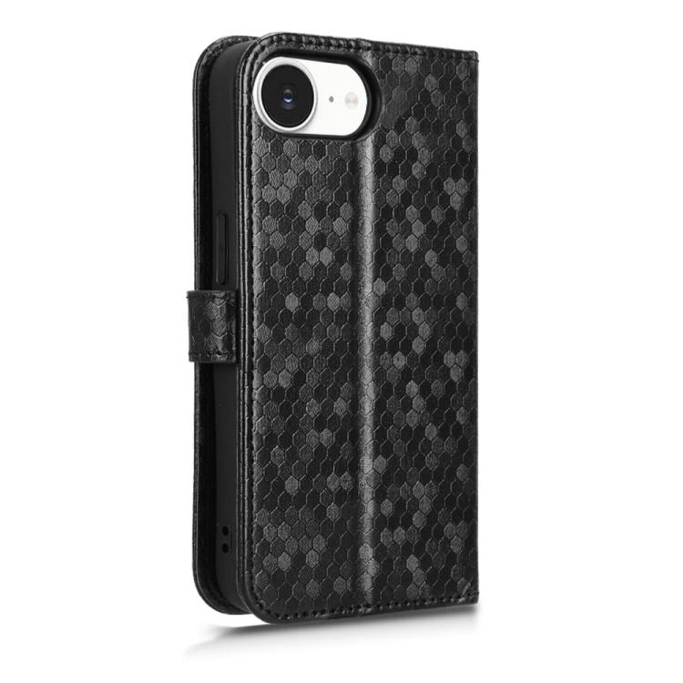 Honeycomb Dot Texture Leather Phone Case, For iPhone 16e, For iPhone 16 Pro Max, For iPhone 16 Pro, For iPhone 16 Plus