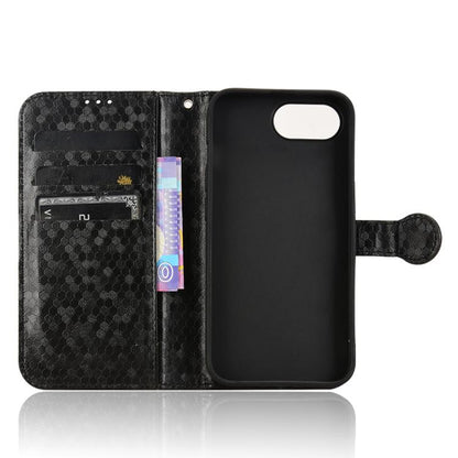 Honeycomb Dot Texture Leather Phone Case, For iPhone 16e, For iPhone 16 Pro Max, For iPhone 16 Pro, For iPhone 16 Plus