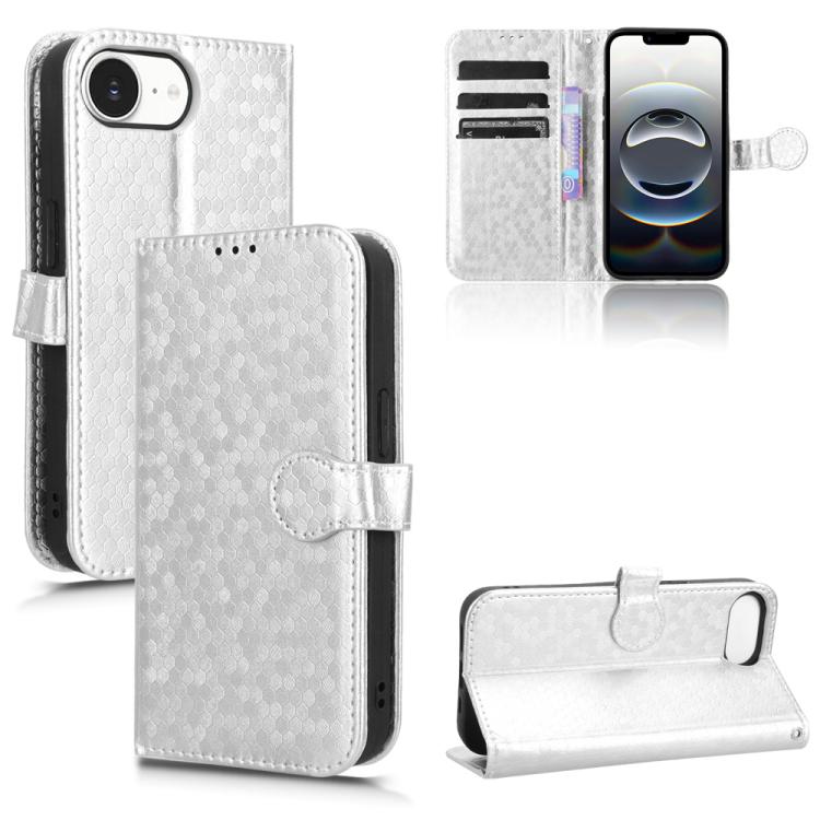 Honeycomb Dot Texture Leather Phone Case, For iPhone 16e, For iPhone 16 Pro Max, For iPhone 16 Pro, For iPhone 16 Plus