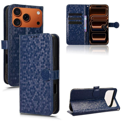 Honeycomb Dot Texture Leather Phone Case, For iPhone 17e / 16e, For iPhone 17 Pro Max, For iPhone 17 Pro, For iPhone 17