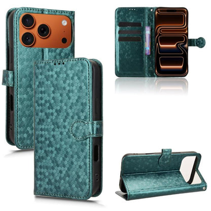 Honeycomb Dot Texture Leather Phone Case, For iPhone 17e / 16e, For iPhone 17 Pro Max, For iPhone 17 Pro, For iPhone 17