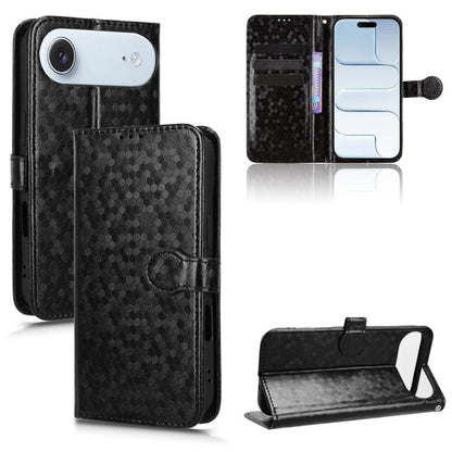 Honeycomb Dot Texture Leather Phone Case, For iPhone Air, For iPhone 16 Pro Max, For iPhone 16 Pro, For iPhone 16 Plus