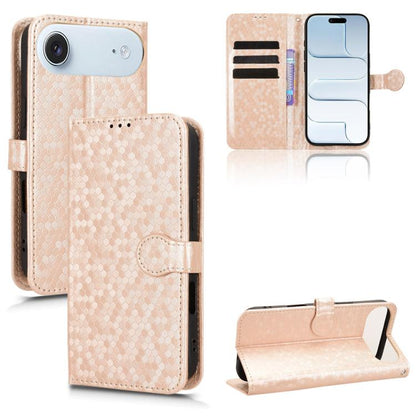 Honeycomb Dot Texture Leather Phone Case, For iPhone Air, For iPhone 16 Pro Max, For iPhone 16 Pro, For iPhone 16 Plus
