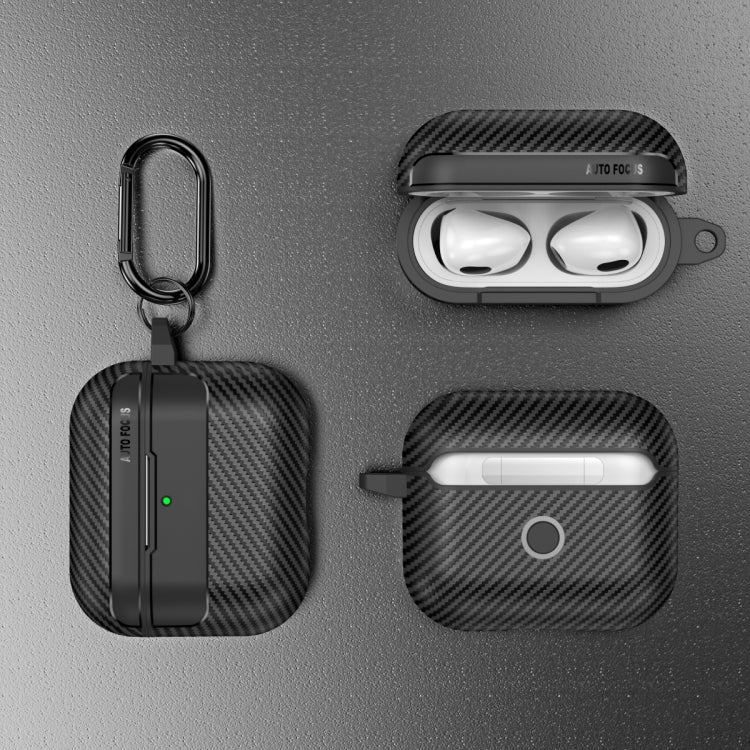 Carbon Fiber Texture Bluetooth Earphone Protective Case, For AirPods 5 / AirPods 4