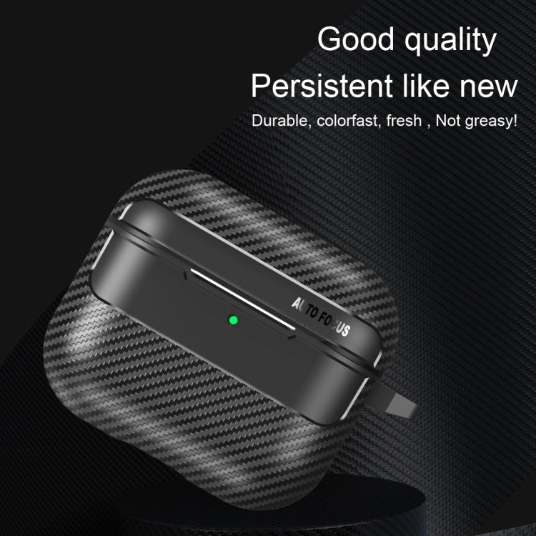 Carbon Fiber Texture Bluetooth Earphone Protective Case, For AirPods 5 / AirPods 4