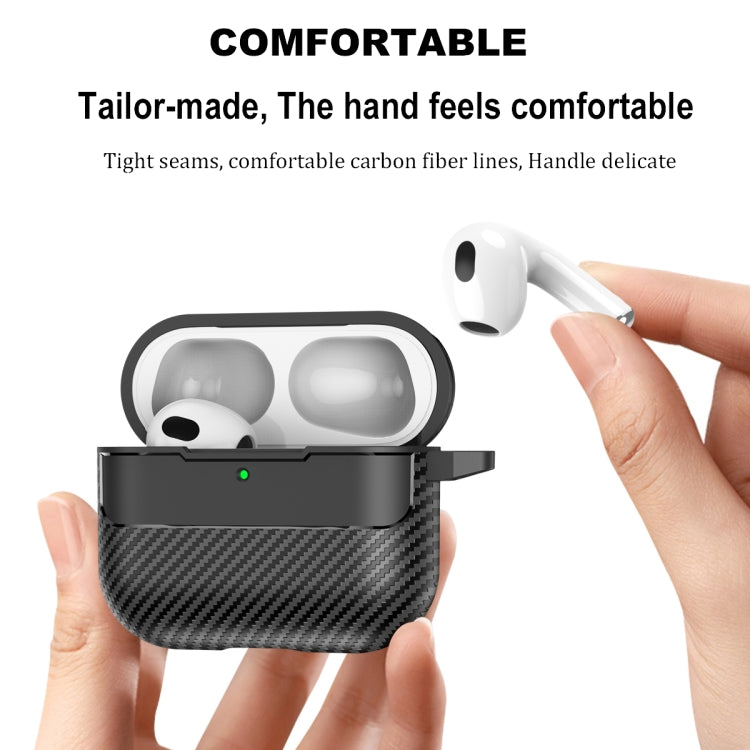 Carbon Fiber Texture Bluetooth Earphone Protective Case, For AirPods 5 / AirPods 4
