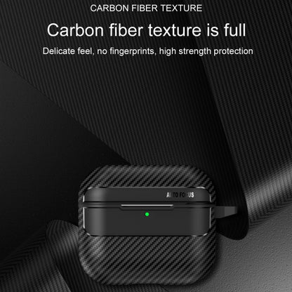 Carbon Fiber Texture Bluetooth Earphone Protective Case, For AirPods 4