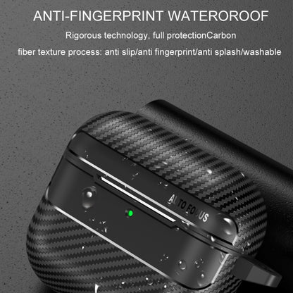 Carbon Fiber Texture Bluetooth Earphone Protective Case, For AirPods 5 / AirPods 4