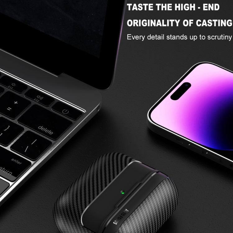 Carbon Fiber Texture Bluetooth Earphone Protective Case, For AirPods 4