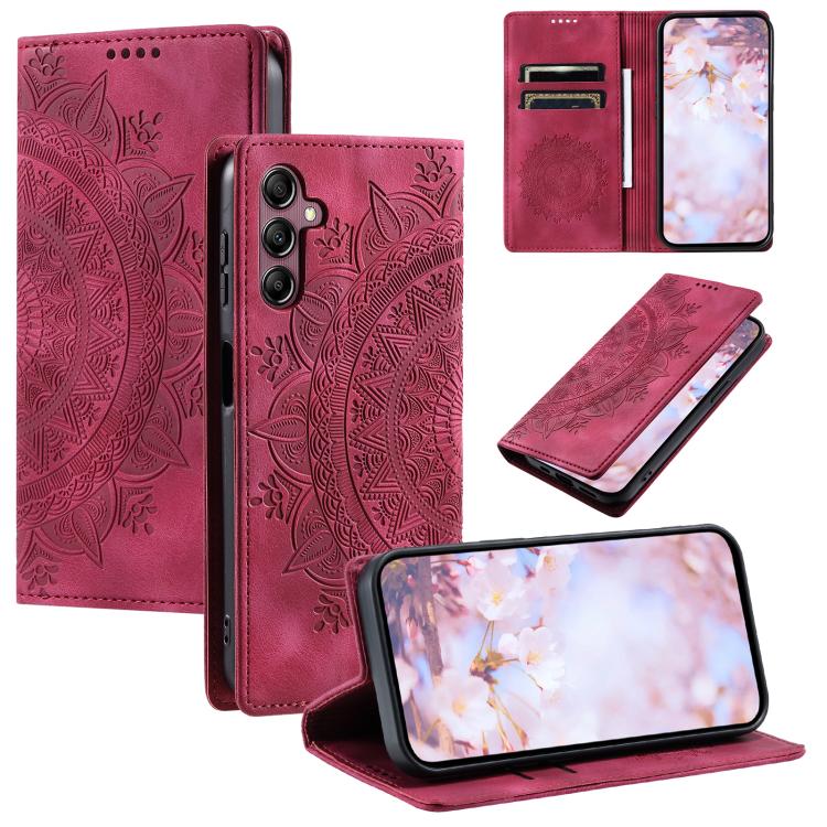 Totem Embossed Magnetic Leather Phone Case, For Samsung Galaxy S26+ 5G, For Samsung Galaxy S26 Ultra 5G, For Samsung Galaxy S26 5G, For Samsung Galaxy S25 FE 5G