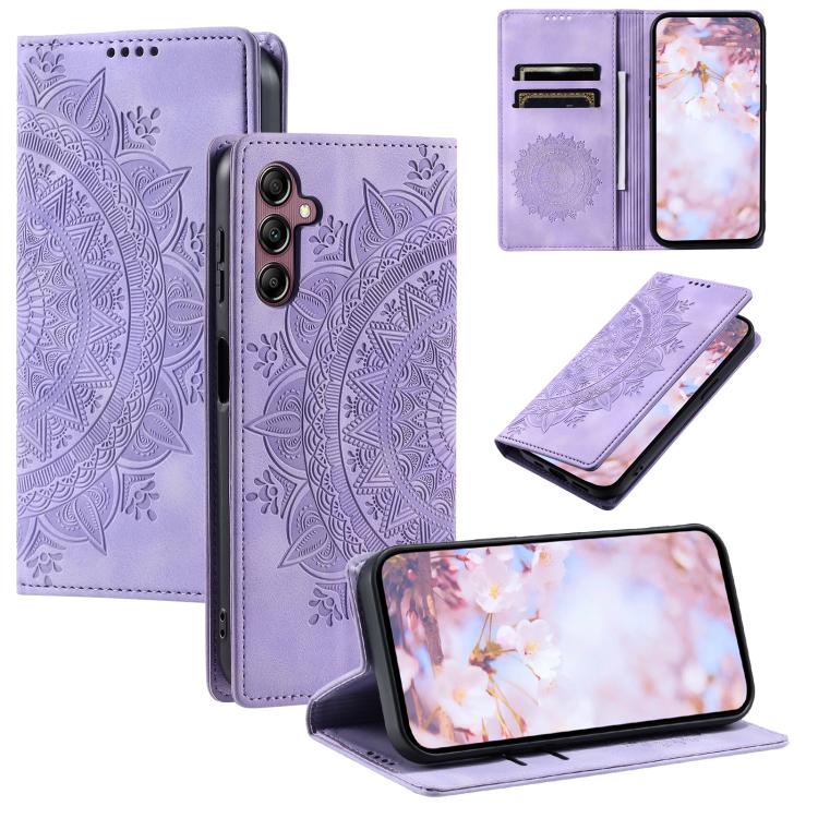 Totem Embossed Magnetic Leather Phone Case, For Samsung Galaxy S26+ 5G, For Samsung Galaxy S26 Ultra 5G, For Samsung Galaxy S26 5G, For Samsung Galaxy S25 FE 5G
