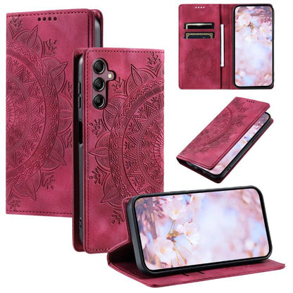 Totem Embossed Magnetic Leather Phone Case, For Samsung Galaxy S26+ 5G, For Samsung Galaxy S26 Ultra 5G, For Samsung Galaxy S26 5G, For Samsung Galaxy S25 FE 5G
