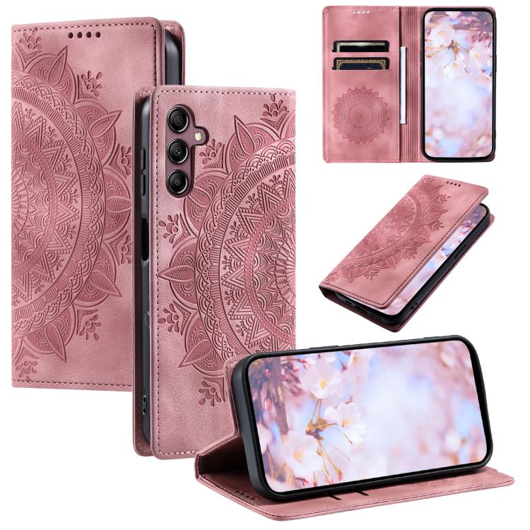 Totem Embossed Magnetic Leather Phone Case, For Samsung Galaxy S26+ 5G, For Samsung Galaxy S26 Ultra 5G, For Samsung Galaxy S26 5G, For Samsung Galaxy S25 FE 5G