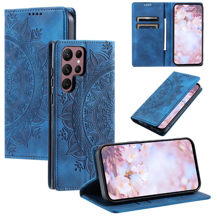 Totem Embossed Magnetic Leather Phone Case, For Samsung Galaxy S26+ 5G, For Samsung Galaxy S26 Ultra 5G, For Samsung Galaxy S26 5G, For Samsung Galaxy S25 FE 5G