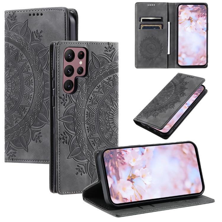 Totem Embossed Magnetic Leather Phone Case, For Samsung Galaxy S26+ 5G, For Samsung Galaxy S26 Ultra 5G, For Samsung Galaxy S26 5G, For Samsung Galaxy S25 FE 5G