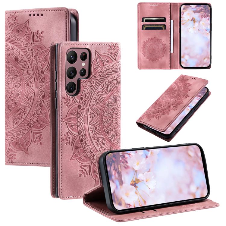 Totem Embossed Magnetic Leather Phone Case, For Samsung Galaxy S26+ 5G, For Samsung Galaxy S26 Ultra 5G, For Samsung Galaxy S26 5G, For Samsung Galaxy S25 FE 5G
