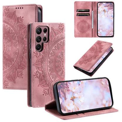 Totem Embossed Magnetic Leather Phone Case, For Samsung Galaxy S26+ 5G, For Samsung Galaxy S26 Ultra 5G, For Samsung Galaxy S26 5G, For Samsung Galaxy S25 FE 5G