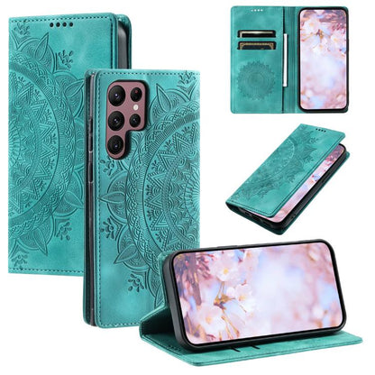Totem Embossed Magnetic Leather Phone Case, For Samsung Galaxy S26+ 5G, For Samsung Galaxy S26 Ultra 5G, For Samsung Galaxy S26 5G, For Samsung Galaxy S25 FE 5G