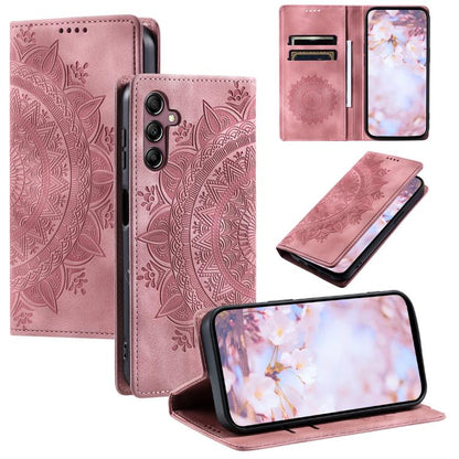 Totem Embossed Magnetic Leather Phone Case, For Samsung Galaxy S26+ 5G, For Samsung Galaxy S26 Ultra 5G, For Samsung Galaxy S26 5G, For Samsung Galaxy S25 FE 5G